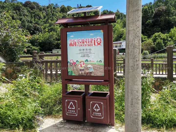 廣告位垃圾桶三（可加太陽能、滾動(dòng)系統(tǒng)）